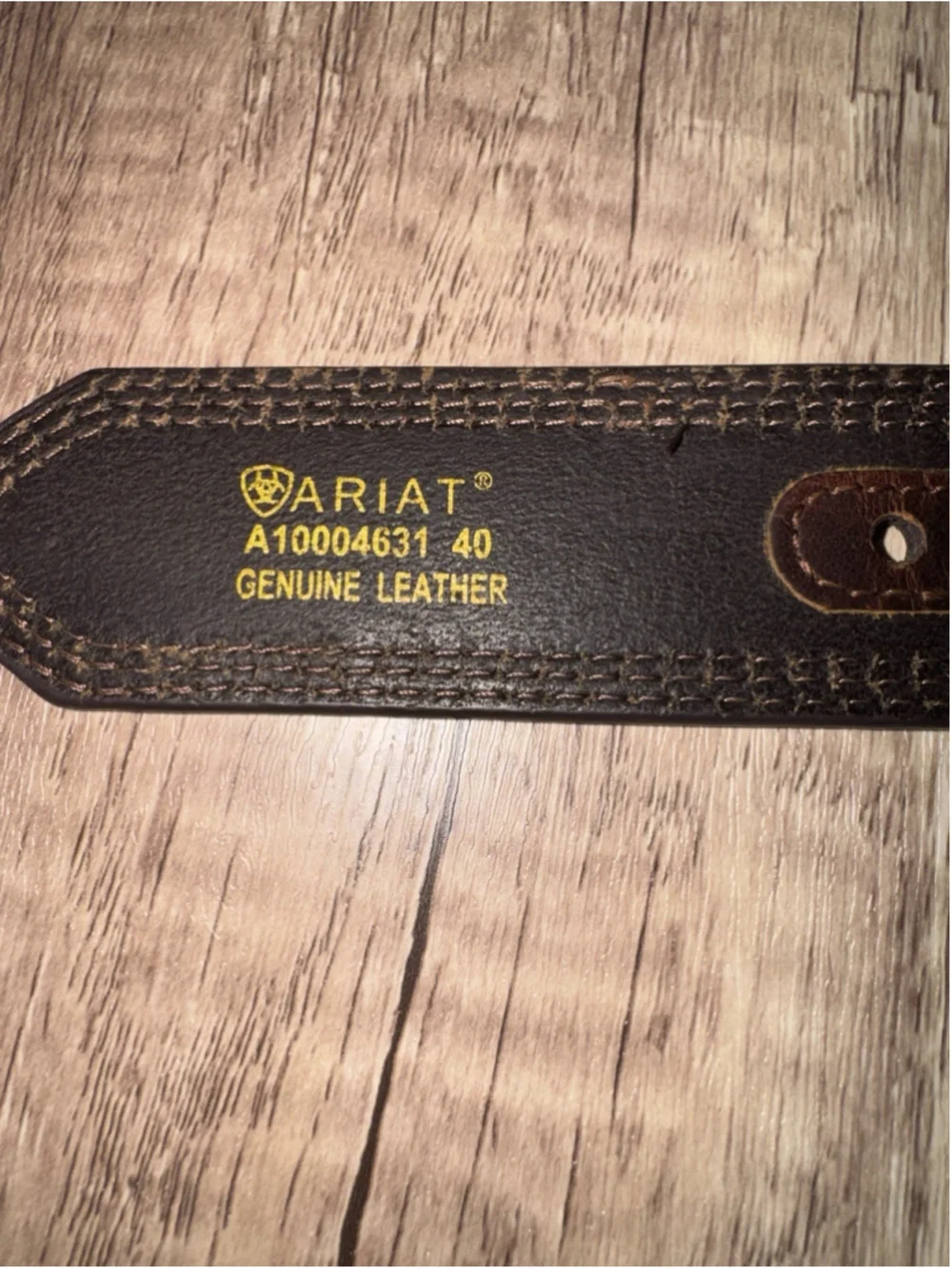 Ariat Brown Leather Belt Size 40 Western Ranch Cowboy Workwear Genuine Leather